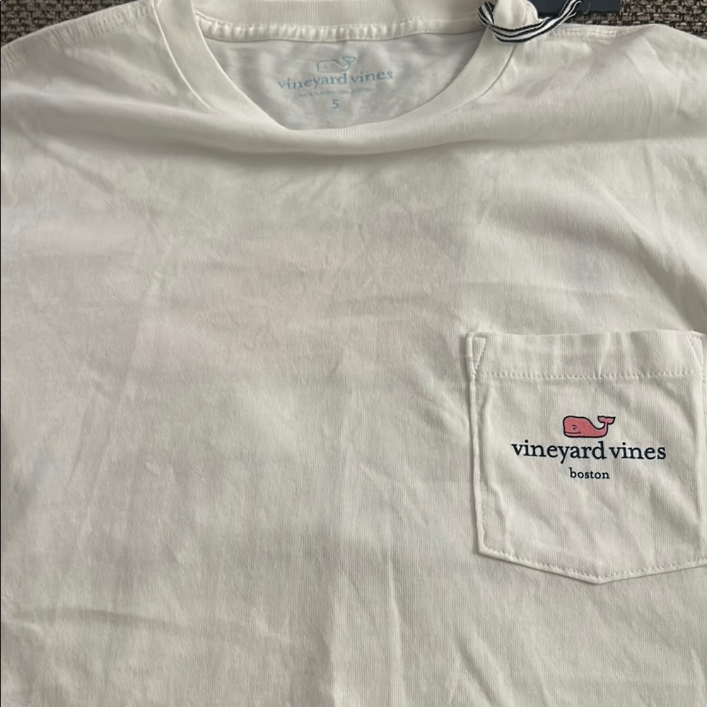 Vineyard Vines Boston White Short Sleeve Tee